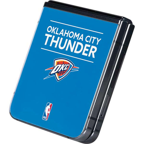 NBA Oklahoma City Thunder Standard - Blue Galaxy Z Flip5 5G Skin