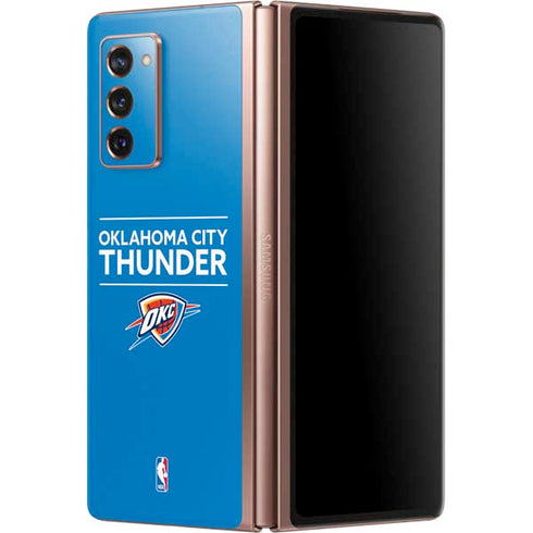 NBA Oklahoma City Thunder Standard - Blue Galaxy Z Fold2 5G Skin