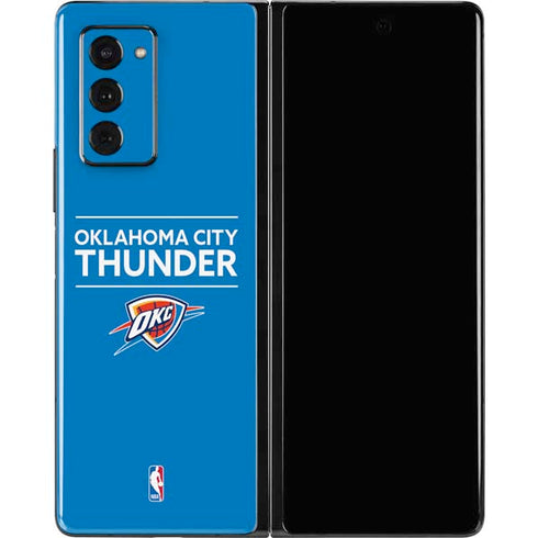 NBA Oklahoma City Thunder Standard - Blue Galaxy Z Fold2 5G Skin