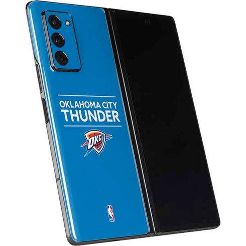 NBA Oklahoma City Thunder Standard - Blue Galaxy Z Fold2 5G Skin