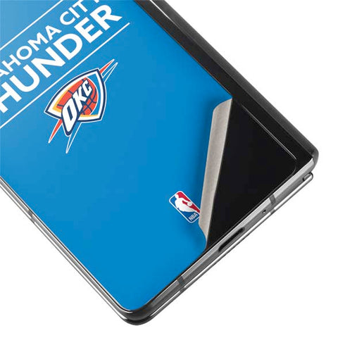 NBA Oklahoma City Thunder Standard - Blue Galaxy Z Fold2 5G Skin