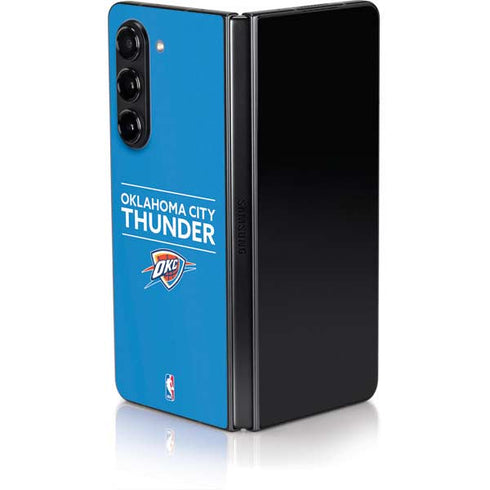 NBA Oklahoma City Thunder Standard - Blue Galaxy Z Fold5 5G Skin