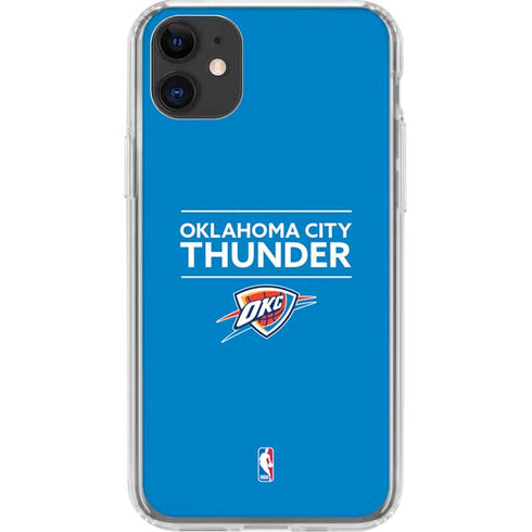 NBA Oklahoma City Thunder Standard - Blue iPhone 11 Clear Case