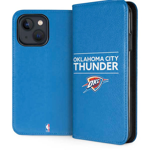 NBA Oklahoma City Thunder Standard - Blue iPhone 13 Folio Case