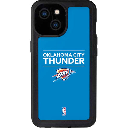 NBA Oklahoma City Thunder Standard - Blue iPhone 13 Mini Waterproof Case