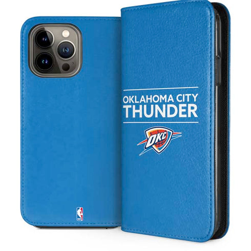 NBA Oklahoma City Thunder Standard - Blue iPhone 13 Pro Max Folio Case