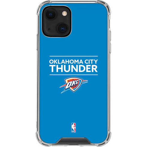 NBA Oklahoma City Thunder Standard - Blue iPhone 15 Plus Clear Case