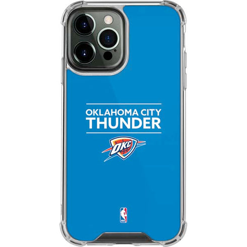 NBA Oklahoma City Thunder Standard - Blue iPhone 15 Pro Max Clear Case