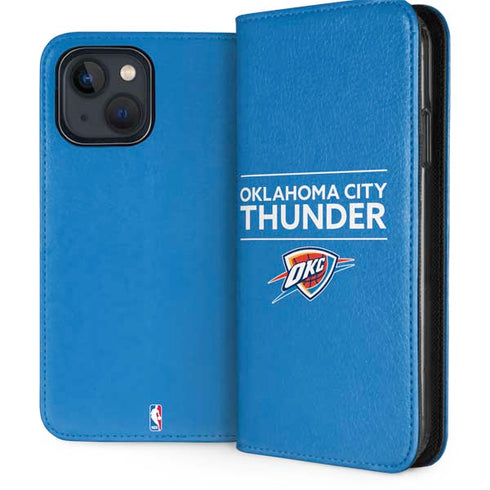 NBA Oklahoma City Thunder Standard - Blue iPhone 15 Plus Folio Case