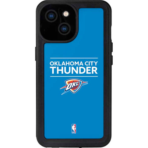 NBA Oklahoma City Thunder Standard - Blue iPhone 15 Waterproof Case