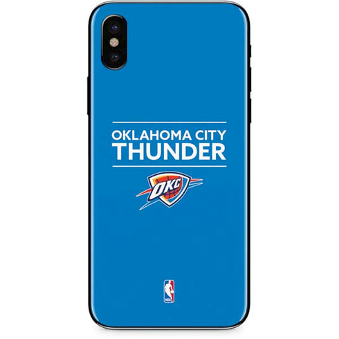 NBA Oklahoma City Thunder Standard - Blue iPhone X Skin