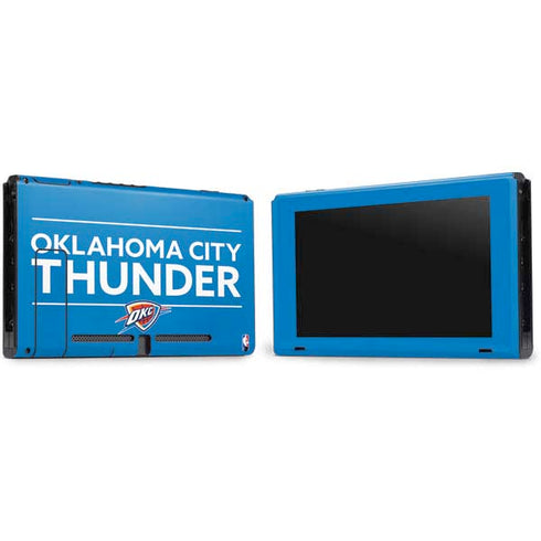 NBA Oklahoma City Thunder Standard - Blue Nintendo Switch Bundle Skin