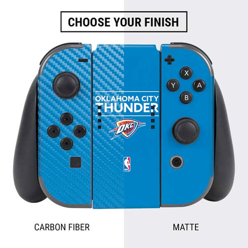 NBA Oklahoma City Thunder Standard - Blue Nintendo Switch Bundle Skin