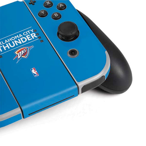 NBA Oklahoma City Thunder Standard - Blue Nintendo Switch OLED (2021) Skin