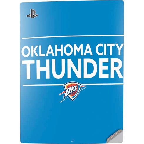 NBA Oklahoma City Thunder Standard - Blue PS5 Digital Edition Console Skin