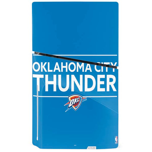 NBA Oklahoma City Thunder Standard - Blue PS5 Slim Disk Console Skin