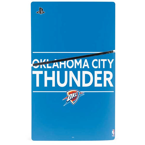 NBA Oklahoma City Thunder Standard - Blue PS5 Slim Digital Edition Bundle Skin