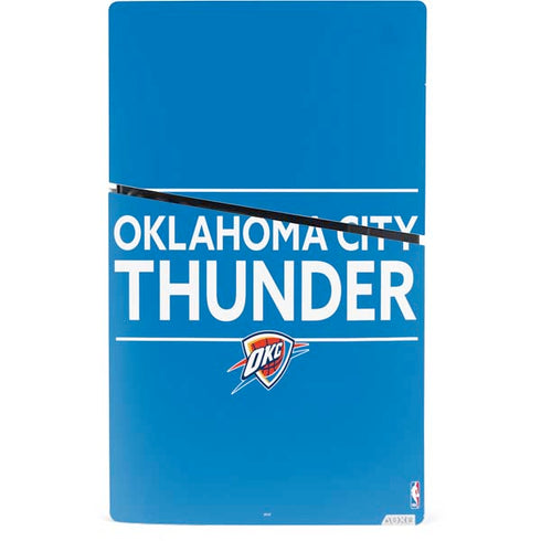 NBA Oklahoma City Thunder Standard - Blue PS5 Slim Digital Edition Bundle Skin