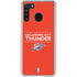 NBA Oklahoma City Thunder Standard - Orange Galaxy A21 Clear Case