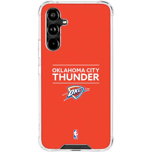 NBA Oklahoma City Thunder Standard - Orange Galaxy A54 5G Clear Case
