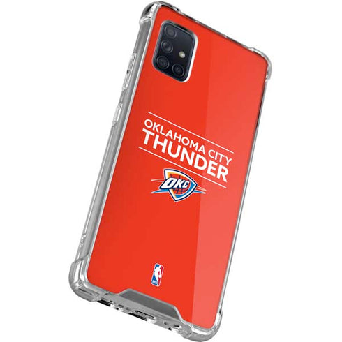 NBA Oklahoma City Thunder Standard - Orange Galaxy A71 5G Clear Case