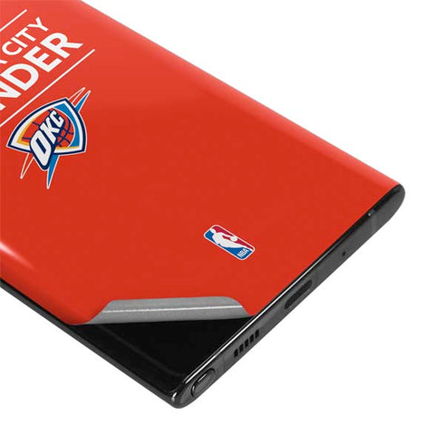 NBA Oklahoma City Thunder Standard - Orange Galaxy Note 10 Plus Skin