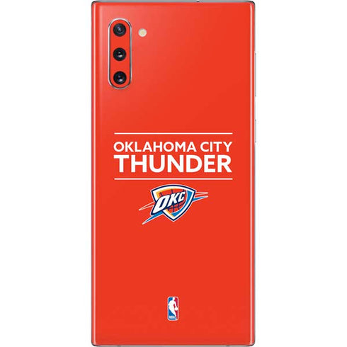 NBA Oklahoma City Thunder Standard - Orange Galaxy Note 10 Skin
