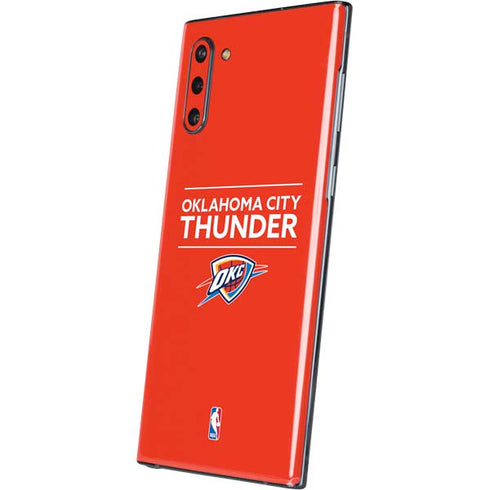 NBA Oklahoma City Thunder Standard - Orange Galaxy Note 10 Skin