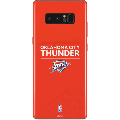 NBA Oklahoma City Thunder Standard - Orange Galaxy Note 8 Skin