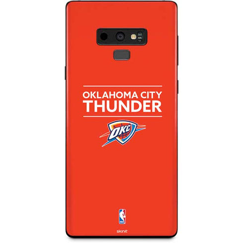 NBA Oklahoma City Thunder Standard - Orange Galaxy Note 9 Skin