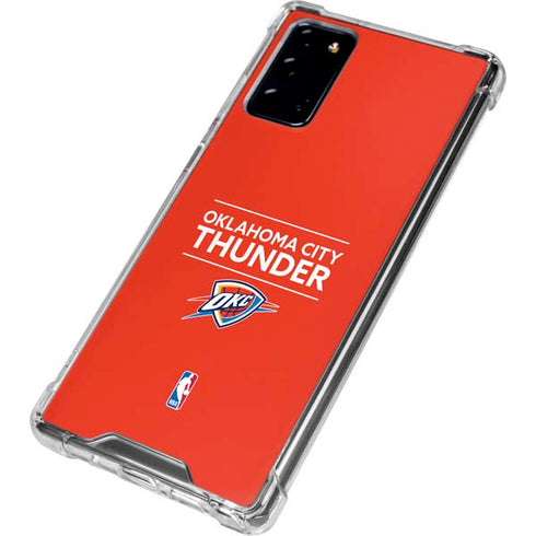 NBA Oklahoma City Thunder Standard - Orange Galaxy Note20 5G Clear Case