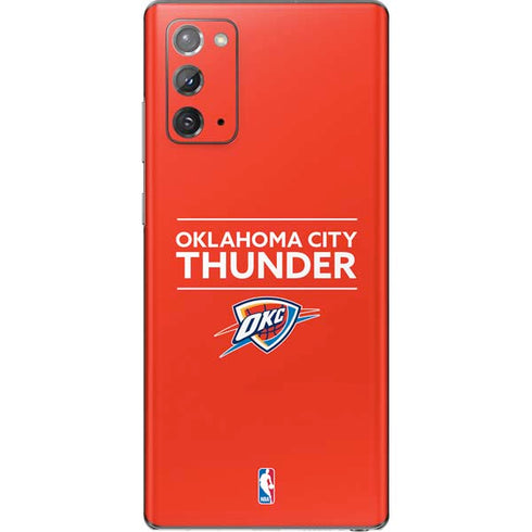 NBA Oklahoma City Thunder Standard - Orange Galaxy Note20 5G Skin