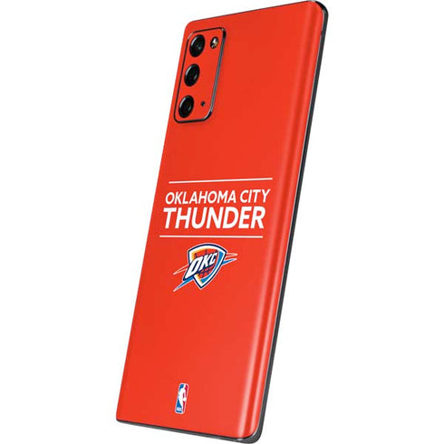 NBA Oklahoma City Thunder Standard - Orange Galaxy Note20 5G Skin