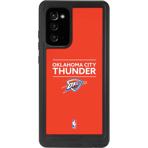 NBA Oklahoma City Thunder Standard - Orange Galaxy Note20 5G Waterproof Case