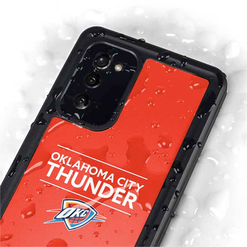 NBA Oklahoma City Thunder Standard - Orange Galaxy Note20 5G Waterproof Case