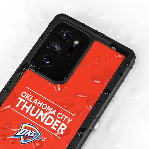 NBA Oklahoma City Thunder Standard - Orange Galaxy Note20 Ultra 5G Waterproof Case