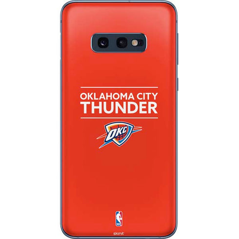 NBA Oklahoma City Thunder Standard - Orange Galaxy S10e Skin