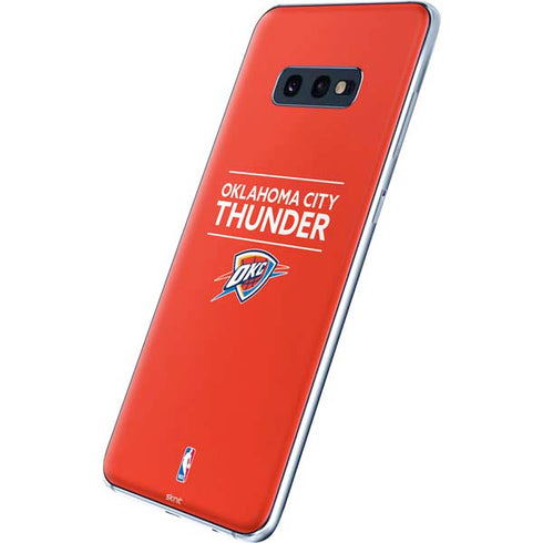 NBA Oklahoma City Thunder Standard - Orange Galaxy S10e Skin