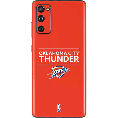 NBA Oklahoma City Thunder Standard - Orange Galaxy S20 Fan Edition Skin