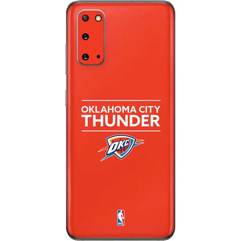 NBA Oklahoma City Thunder Standard - Orange Galaxy S20 Skin