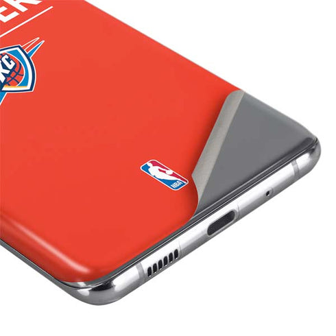 NBA Oklahoma City Thunder Standard - Orange Galaxy S20 Skin