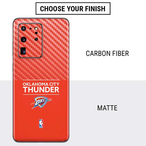 NBA Oklahoma City Thunder Standard - Orange Galaxy S20 Ultra 5G Skin