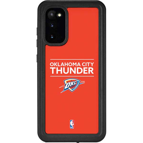 NBA Oklahoma City Thunder Standard - Orange Galaxy S20 Waterproof Case