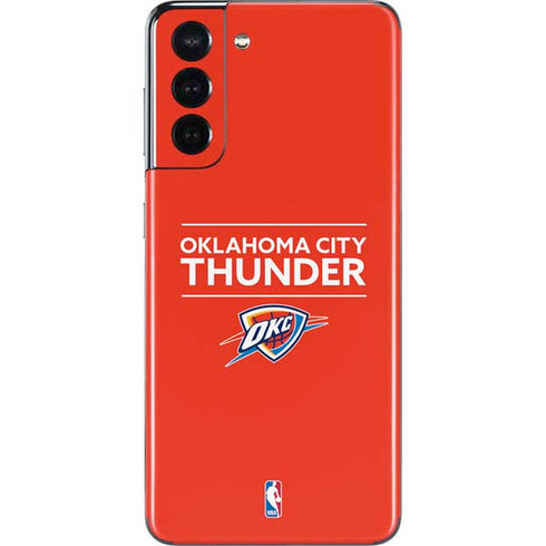 NBA Oklahoma City Thunder Standard - Orange Galaxy S21 5G Skin