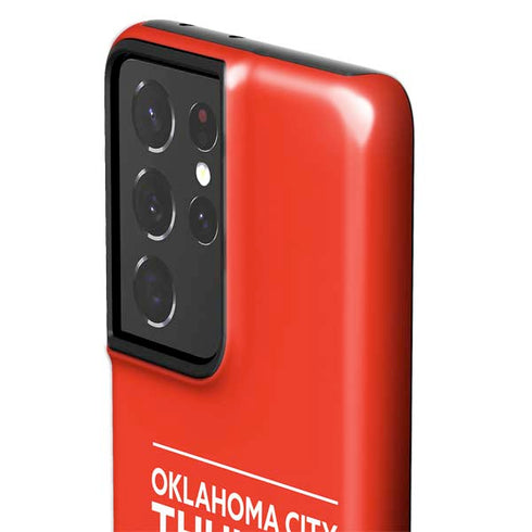 NBA Oklahoma City Thunder Standard - Orange Galaxy S21 Ultra 5G Pro Case