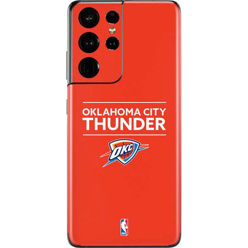 NBA Oklahoma City Thunder Standard - Orange Galaxy S21 Ultra 5G Skin