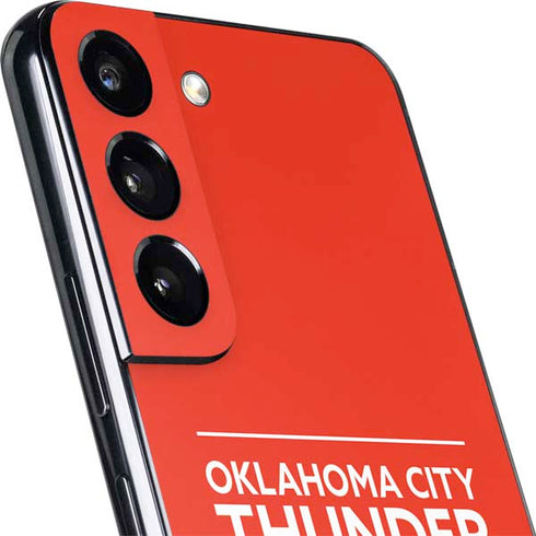 NBA Oklahoma City Thunder Standard - Orange Galaxy S22 Skin