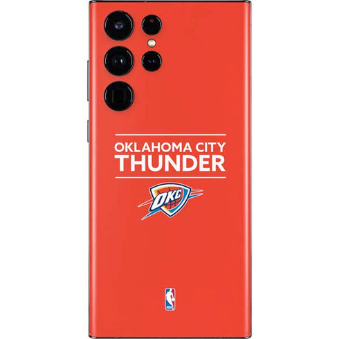 NBA Oklahoma City Thunder Standard - Orange Galaxy S22 Ultra Skin