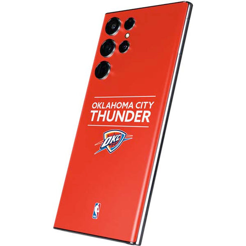NBA Oklahoma City Thunder Standard - Orange Galaxy S22 Ultra Skin