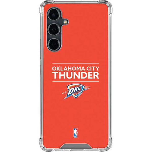 NBA Oklahoma City Thunder Standard - Orange Galaxy S23 FE Clear Case